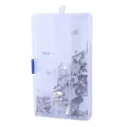 100pcs Nickel Shelf Pin Shelf Support Pegs set for Reinforcing Cabinet Shelves