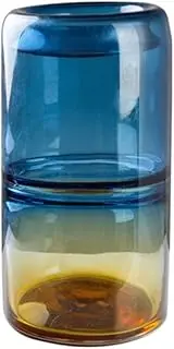 Vases for Decor Color Gradient Glass Vase American Simple Vases Interior Home Decoration Accessories Living Room Crafts Wedding Vase Vase Table Centerpieces (Color : C)