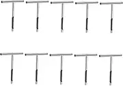 Kisangel 10pcs Soil Probe Thermometer Stainless Steel Soil Sampler for Agriculture Lawns