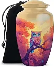 Owl Urn - Urns for Human Ashes Adult Man - Cremation Urns for Human Ashes Adult Man 10 Inch - Urn for Ashes Adult Female & Male