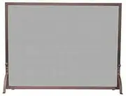 Fireplace Screens Single Panel Antique Copper Finish Fireplace Screen - 33" H x 44" W Fireplace Screen Flat Fireplace Screens Decorative Comfortable Anniversary
