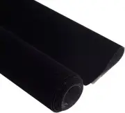 14.5"x78.7" Self Adhesive Velvet Drawer Liner Roll 15.7"W x 78.7"L, Black
