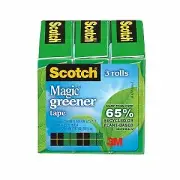 Scotch Magic Greener Tape 812-3P, 3/4 in x 900 in (19 mm x 22,8 m (Case of 48)