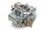Holley 600 CFM 4-Barrel Street Carburettor Silver Vacuum Secondary Manual Choke