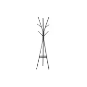 9 Hook Coat Rack Hanger Stand Metal Frame - Black - Black