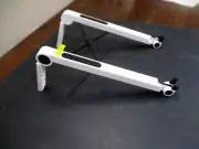 Laptop Stand Adjustable Universal Width 6"h Aluminum Notebook Riser w/warranty