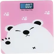 UPKOCH Mini Baby Scale Pink Electronic Weight Scale for Boys and Girls 180kg Capacity Temperature Display and Practical for Weight Management
