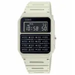 【CASIO 卡西歐】風潮 計算機樹脂腕錶/白X黑面(CA-53WF-8B)