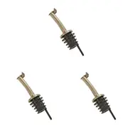 3x Westmark Stainless Steel Spirit Bottle Pourer/Dispenser Metal Flap Lid Gold
