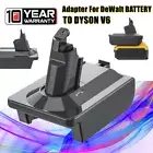 Adapter For DeWalt Battery Convert To Dyson V6 DC58 DC59 SV09 965874-02 Battery