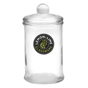24 x Glass Apothecary Jar 750ML Round 18x10cm Storage Container Food Snack Candy