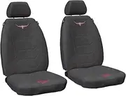 Sperling RM Williams RMW Longhorns Jillaroo Grey Suede Velour Front Universal Car Seat Covers