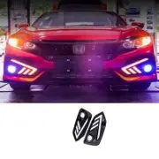 Led Fog Light For Honda Civic Hatchback Day Running Light Turn Signal 2017-2021 (for: Honda Civic)