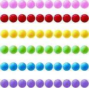 Hotusi 60 Pcs Chinese Checkers Marbles Balls in 6 Colors,14mm Game Replacement Marbles Balls for Marble Run, Marbles Game