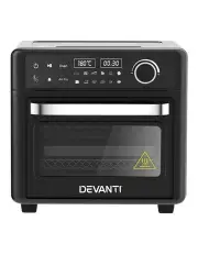 [Devanti] LCD Air Fryer Oven 15L in Black