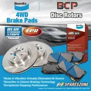 Front Disc Rotors Brake Pads for Daihatsu Feroza F300 F310 Front Akebono Caliper (for: Daihatsu)