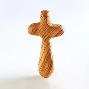 KASSIS Olive Wood Hand Cross 10.50cm - made in Bethlehem