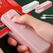 2 in 1 Mini Sealing Machine Food Storage Plastic Bag Handheld Heat Sealer~.