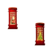 Christmas Snow Globe Lantern Night Light Craft Christmas Gift Luminous Snow