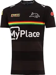 NRL 2025 Training Tee - Penrith Panthers - Black - Adult - Mens