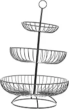CATIEBYE Divided Serving Tray Lid 3 Tier Fruit Basket Snack Serving Dessert Display Tray Sturdy Elegant for Home Decor