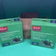 New SET OF 2 Aqua Culture Small Floating Basking Platform for Turtles. Each6"x7"