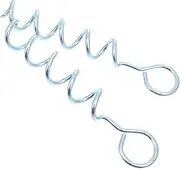FONDOTIN 2pcs Dog Tie Out Stake Screw Anchor Heavy Duty Ground Nails for Camping Canopy Trampoline Fixing Secure Pet Tie Out Leash Durable Material for Stability