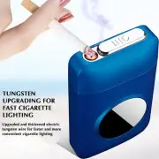 Cigarettes Holder with Lighter Waterproof Cigarette Case with Magnetic Switch