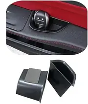 Vesul Front Row Door Side Storage Box Compatible with Alfa Romeo Giulia Sedan 2017-2023 Armrest Phone Container Door Organizer Handle Pocket ABS Tray Inserts Glove Pallet