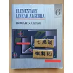 ELEMENTARY LINEAR ALGEBRA 6E / HOWARD ANTON