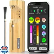COOKIT 700FT Bluetooth Meat Thermometer, 5.5mm Ultra-Thin Probe Wireless Food