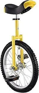 16/18/20 Inch Unicycle Height Adjustable, Non-Slip Butyl Mountain Tire Balance Exercise Fun Fitness for Adults Children Durable TDF