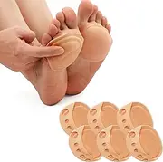 [Soxbang] Toe Topper Socks with Cushion Peep Toe Cover with 3D Padding Toe Topper Liner Socks Non-Skid Bottom for Heel Sandals