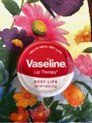 New/Sealed VASELINE Lip Therapy Rosy Lips Lip Balm, 0.7 Oz in Tin HEAL DRY LIPS