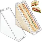 2 Pcs Triangle Sandwich Container Triangle Sandwich Box Reusable Sandwich Box Sandwich Box Clear Sandwich Box Washable Sandwich Box for Lunch Picnic Travel
