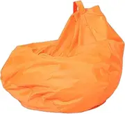 EXAOMBLE Versatile Orange Bean Bag Cover Replacement Breathable Cloth for Lazy Sofa No Filling Included Washable Leak Soft Fabric Protector