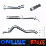 MITSUBISHI TRITON MR 2.4L 18-20 DPF BACK 3" EXHAUST WITH HOTDOG/RESONATOR SILVER (for: Mitsubishi)