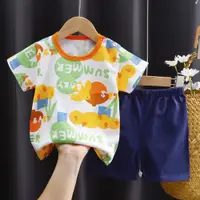 在飛比找ETMall東森購物網優惠-純棉夏裝0-3-5歲韓版兒童短袖T恤