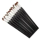 10pcs Nose Contour Brush Makeup Soft Fiber Hair Angled Under Eye Brush Cosme WPD