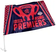 Melbourne Demons 2021 AFL Premiers Premiership Car Flag CAR Flag Includes Pole