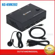 2 Ports KVM Switch Dual Display 4K HDMI KVM Switch Dual Monitor KC-KVM202 os67