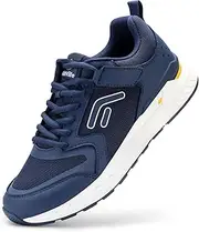 [FitVille] Mens Extra Wide Fit Trainers Comfortable Walking Shoes Breathable Running Sneakers for Plantar Fasciitis Flat Feet - Rebound Core V7