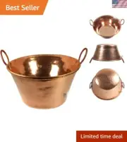 Cazo de Cobre Puro 16" Para Carnitas Classic Traditional Tacos Pure 100% Copp...