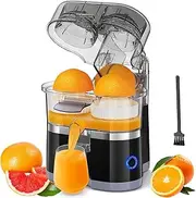 Electric Citrus Juicer, Multifunctional Fruit Extractor, 100W Power Citrus Juice Machine for Orange, Lemon and Grapefruit, Includes Brush, BPA Free