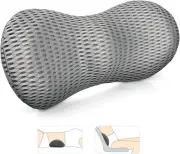 Lumbar Support Pillow, Back Pillow for Office Chair and Car Seat, Memory Foam Ba