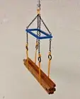 1/87th Crane Lifting Frame Set w/Straps In Authentic Sarens Blue and Yellow.