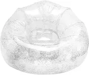 Inflatable Sofa Chair Inflatable Bean Bag Sofa PVC Inflatable Lazy Sofa Folding Inflatable Lounge Chair Portable Air Sofa Chair Outdoor Blow up Chair for Camping Trip Movie Night Party Game Room
