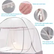 Pop Up Mosquito Net Tent with Bottom Insect Screen Canopy Home Bedding Folding