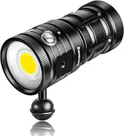 Sursnong Starshine SE 7500 Lumens Dive Light - Professional Underwater Video Light with 92 CRI, 5200K White Light, USB-C Rechargeable, for Diving/Underwater Photography (IP68 Waterproof, 100m Depth)