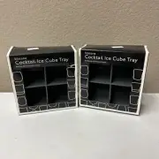 Silicone Cocktail Ice Cube Tray (Pack of 2) by Brite Concepts